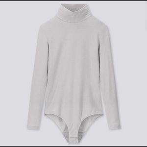 Uniqlo Gray WOMEN HEATTECH EXTRA WARM RIBBED BODYSUIT XL - New & Never Worn